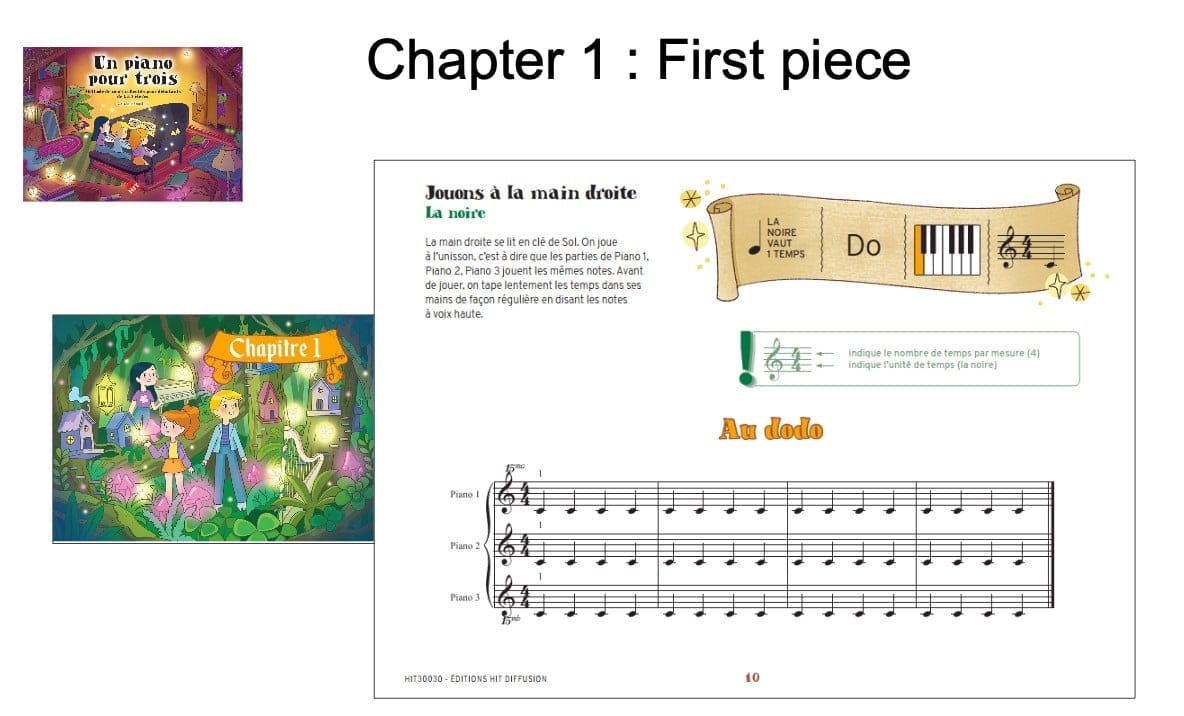 One Piano for Three excerpt: the first piece