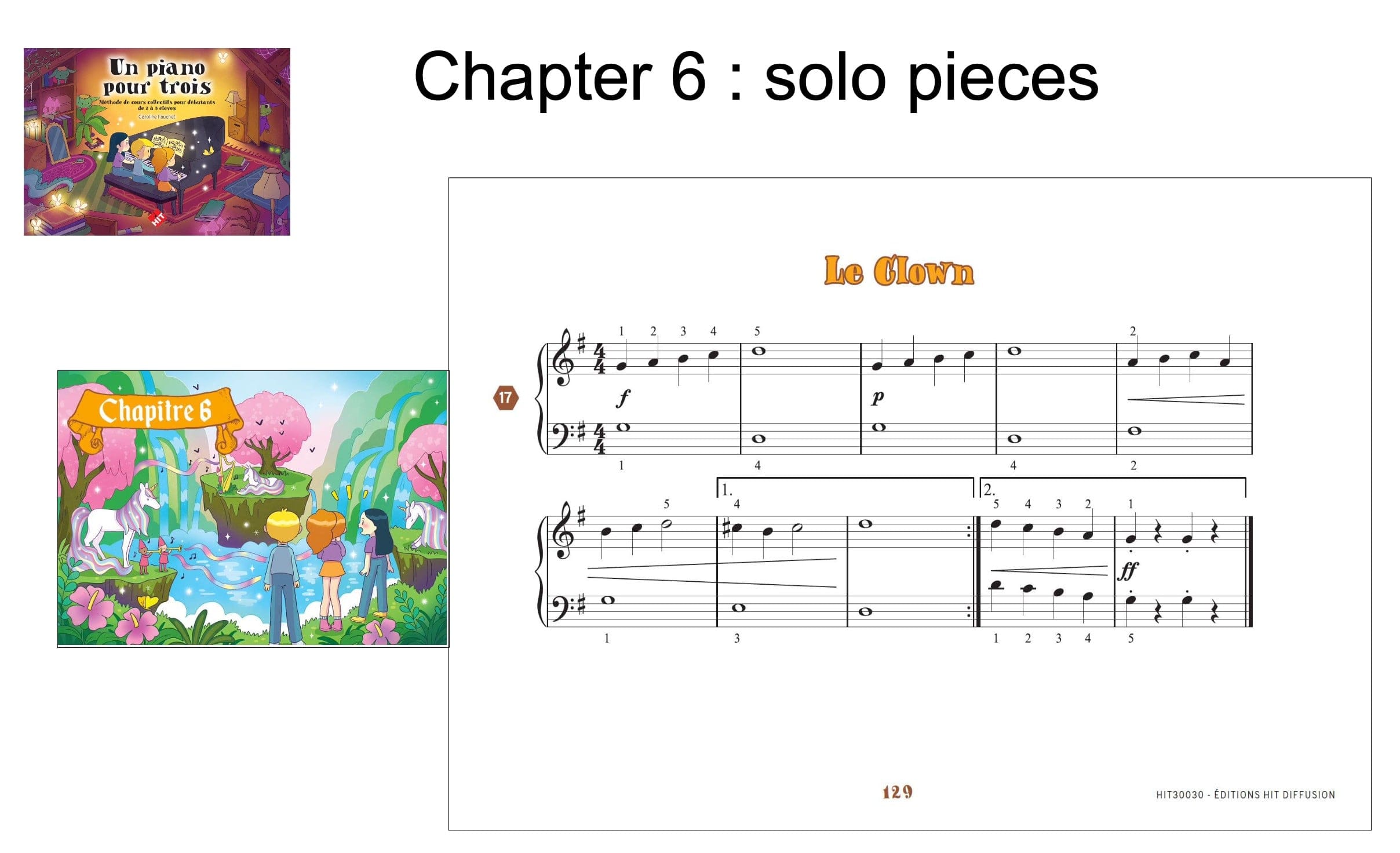 One Piano for Three excerpt: individual pieces from Chapter 6